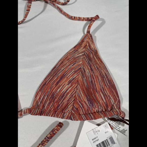 NWT Becca [ Medium ] Sundance‎ Metallic Sliding Triangle Bikini Top - Picture 5 of 11